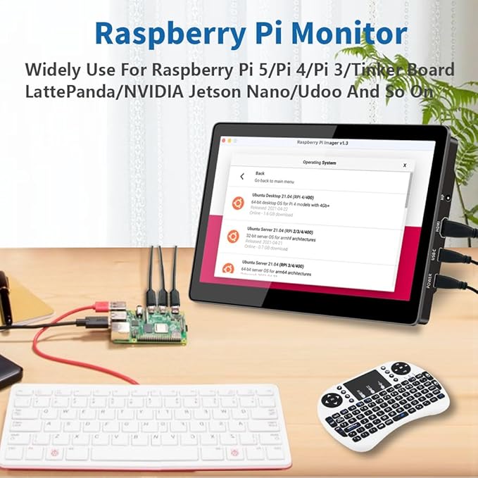 Portable Monitor Touchscreen8.9 Inch Small Monitor for Computer| 1920 * 1200 |16:10|450Nits|Optical Bonding| HDMI/USB-C Port|Mini Display for Raspberry Pi Laptop Mini PC Mac