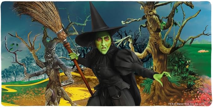 Wizard of Oz Wicked Witch Character Large Gaming Mouse Pad Desk Mat with Stitched Edges Non-Slip Base for Gamer Home and Office 31.5 x 15.7