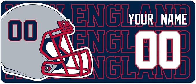 ANTKING New England Mouse Pad for Men Women Youth Gifts Custom Name and Number Desk Pad