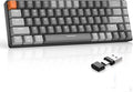 ZIYOU LANG RK68 60% Wireless Mechanical Keyboard Bluetooth 5.0/2.4Ghz Dual Mode 2-in-1 USB-C Receiver Mini Mechanical Keyboard Hot Swappable Red Switch Gaming Keyboard for PC/MAC/Laptops