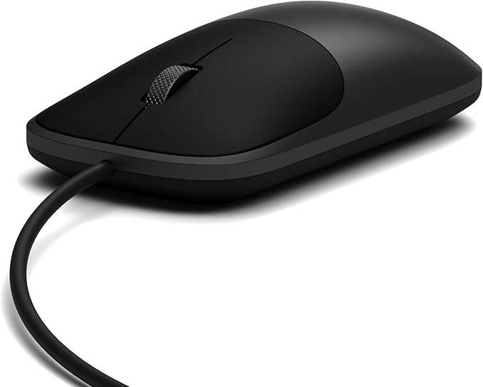 Satechi Slim LX Wired Mouse Aluminum Design with USB-C Connectivity Silent Click Performance Designed for Mac and PC Setups Space Black