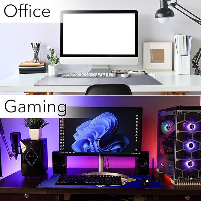 Georgian Court University Lions Primary Logo Large Gaming Mouse Pad Desk Mat with Stitched Edges Non-Slip Base for Gamer Home and Office 31.5 x 15.7