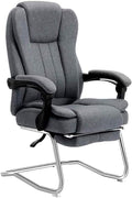 Office Chair Gaming Chair Computer Chair Ergonomic Office Recliner Chair with Lumbar Support Modern Simple Leisure Chair Study Chair Fabric Office Chair Bow Chair (Color : Grau)