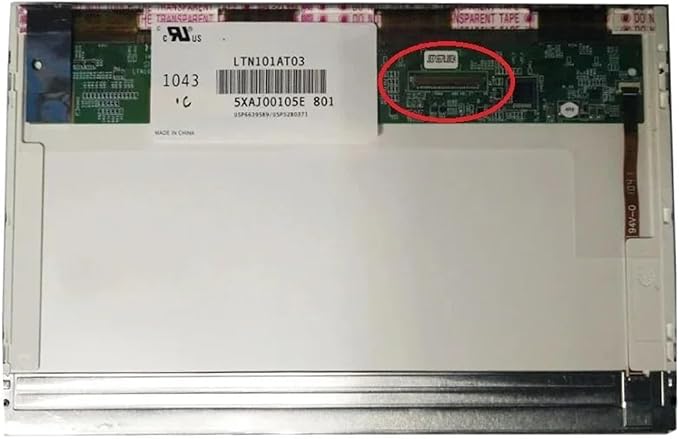 10.1 inch LTN101AT03 LP101WH1 TLB2/TLA1/TLB5 CLAA101WA01A HT101HD1-102 N101BGE-L21 LCD Screen 1366 * 768 Resolution 40 pins(Right Connector)
