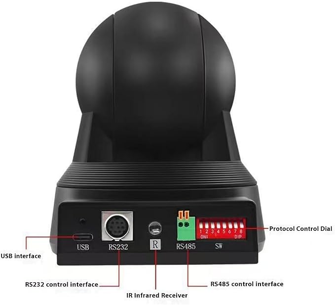 Video Broadcast Camera 1080P Conference Camera Outdoor for Live Streaming Online Meeting with Remote Controller