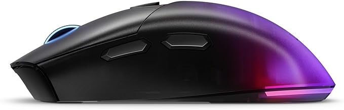 Lenovo Legion M410 Wireless RGB Gaming Mouse – 6 Button Palm Grip Mouse with 16000 DPI 53 Hour Rechargeable Battery 2-Zone RGB Lighting NVIDIA Reflex Compatible
