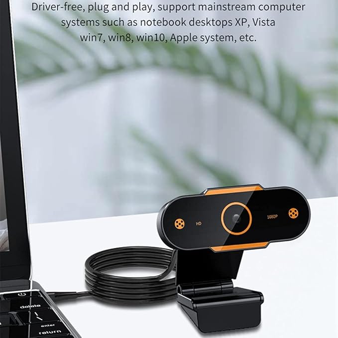1080P Full Web Camera with Microphone Plug Cam for PC Computer Laptop Desktop Mini