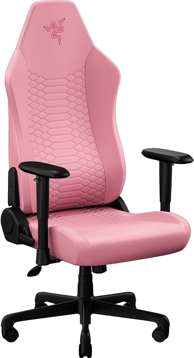 Razer Iskur V2 X NewGen Ergonomic Gaming Chair: Gen-2 EPU Leather with Cooltouch - Lumbar Support - Ultra-Wide Base - High Density Foam Cushions - Adjustable 152 Degree Recline - 2D Armrests - Quartz