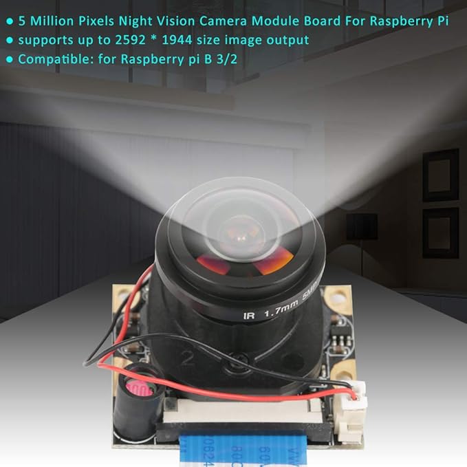 Camera Module Automatic IR Cut Switching ideo Webcam Infrared LED Light Board Module for DIY Projects Surveillance Robotics