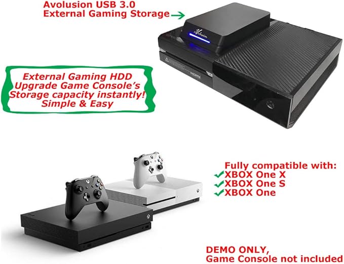 Avolusion HDDGear Pro 7200RPM 256MB Cache USB 3.0 External Gaming Hard Drive (for Xbox Series X |S ONE X/S Pre-Formatted) (Renewed) (8TB)