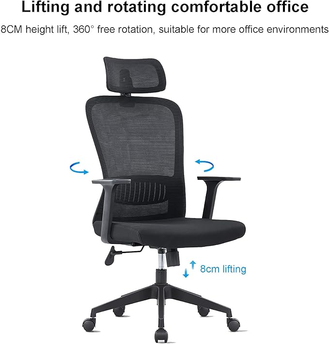 Office Chair Gaming Chair Computer Chair Reclining Office Chair with WheelsErgonomic Office Chair Back Support Mesh High Back Desk ChairSwivel Gaming Chair Comfy Executive Computer Chair f