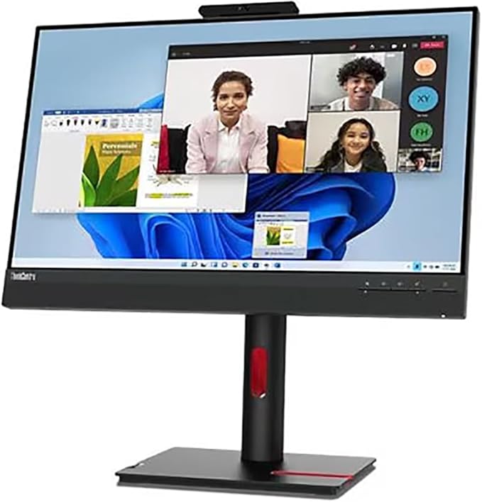 Lenovo ThinkCentre TIO24 Gen5 24 Class Webcam Full HD LED Monitor - 16:9 - Black