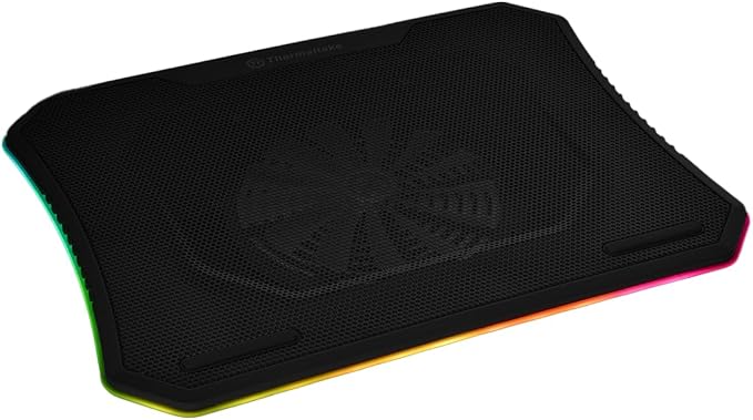Thermaltake Massive 20 RGB Steel Mesh Panel Single 200mm Fan 10‐19 Laptop Notebook Cooling Pad CL‐N014‐PL20SW‐A