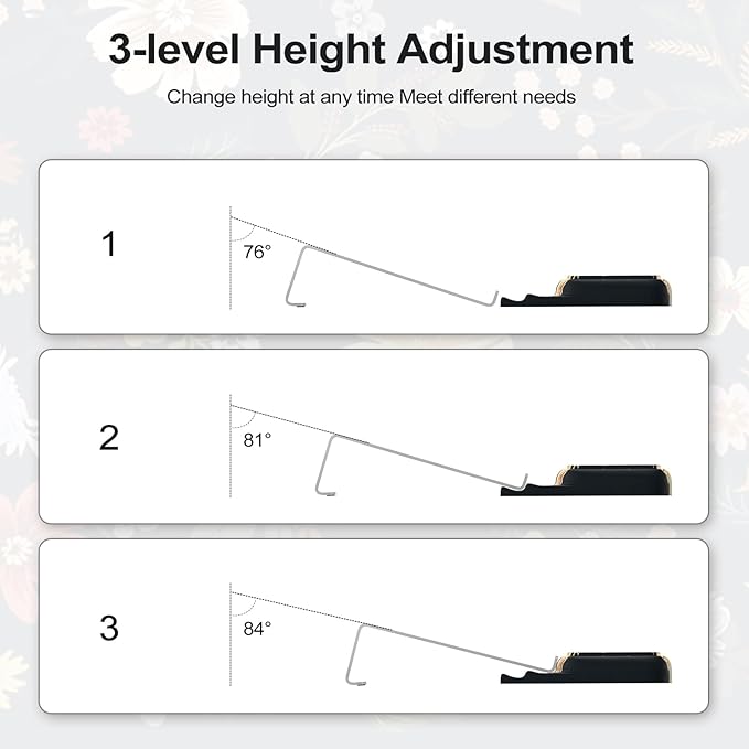 HAOCOO Keyboard Stand for Desktop Acrylic Tilted Key Board Holder 3-Level Height Adjustment Keyboard Riser for Easy Ergonomic Working Wrist Rest for School Desk Accessories