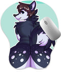 Anti-Slip Mousepad 3D Mouse Pad Furry Anthro Anime Manga Breast Gaming Wrist Rest Boob-pad Mouse Mat