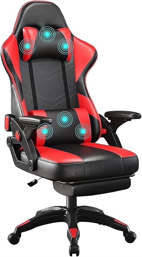 Recliner Computer Desk Chair Gaming Chair High Back Gaming Chair for Adults Ergonomic Racing Gaming Chair with Lumbar Support 150Kg Weight Capacity Swivel Chair