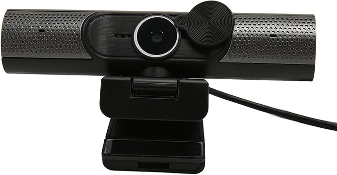 GOTOTOP USB Webcam 2K Auto Focusing PC Camera with Noise Reduction Microphone HiFi Speaker for Desktop and Laptop Video Conferencing and Streaming