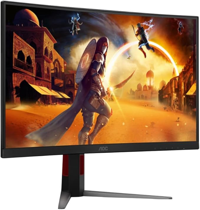 AOC 27G4 27 Inch Gaming Monitor 1920 x 1080 FHD IPS Panel HDR10 180Hz Color Gamut-sRGB 121% 1ms G-Sync HDMI 3.0 and Display Port Connectivity Height Adjustable Stand (Renewed)