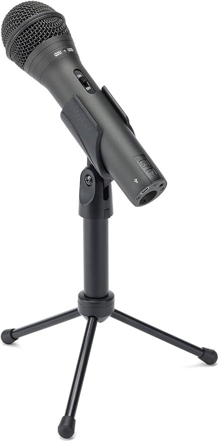 SAMSON Q2U USB/XLR Dynamic Microphone Recording and Podcasting Pack (Black)