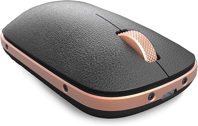 Azio Bluetooth RM-RCM-L-03 Retro Classic Mouse (Artisan) Black and Gold