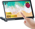 7 Inches Touchscreen IPS LCD Display Panel 1024×600 HDMI Capacitive Touch Screen for Raspberry Pi5/Pi4/Pi3/ZERO 2W BB Black Windows