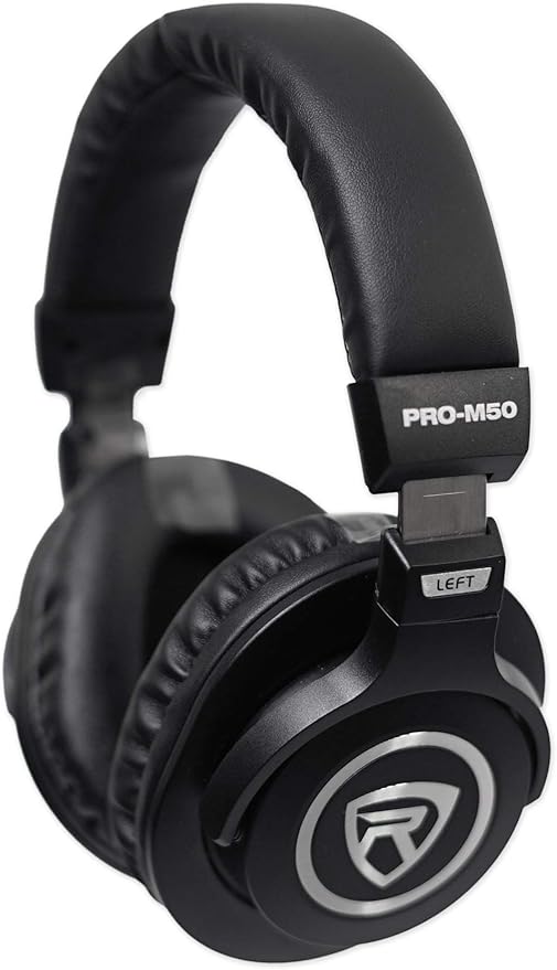 Audiosavings Bundle: Presonus Revelator Dynamic USB-C Microphone for Recording/Streaming/Podcasting Bundle with Rockville PRO-M50 Studio Headphones w/Detachable Coil Cable Case+Ear Pad (2 Items)
