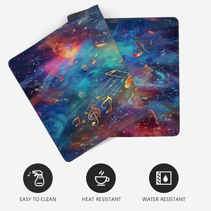 Abstract Galaxy Color Large Mouse Pad Gaming Mousepad Desk Mat for Desktop Computer Keyboard Waterproof Mouse Mat Desk Pad with Non-Slip Base for Game School Office Home 35.4 x 15.7