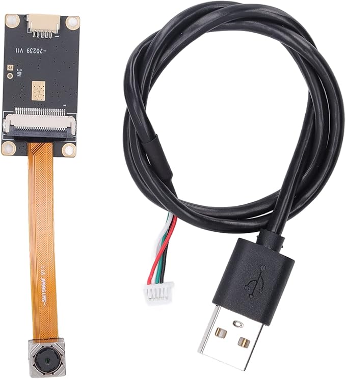 HD USB Camera Module Autofocus Video Webcam Board 5MP OV5640 with Digital Microphone - High Definition Image Wide Angle Lens Portable OTG Support for Monitoring and Industrial Use
