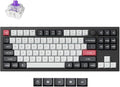 Keychron Q3 HE Wireless Custom Mechanical Keyboard 2.4 GHz/Bluetooth/Wired QMK Rapid Trigger 80% TKL Hot-Swappable Programmable RGB Gateron Double-Rail Magnetic Switches for Mac Windows Carbon Black