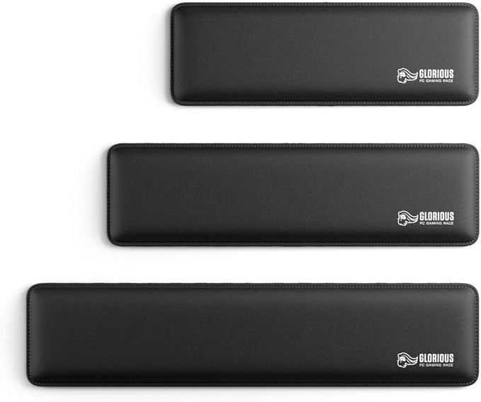 Glorious Gaming Wrist Pad/Rest - Slim TENKEYLESS - Black - Mechanical KeyboardsStitched EdgesErgonomic | 14x4 inches/(0.7in/17mm) Thick (GSW-87) Slim TENKEYLESS (Black)