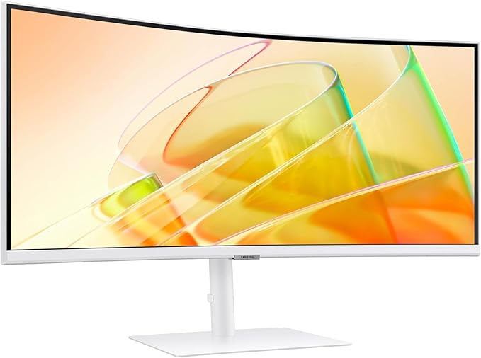 Samsung 34 ViewFinity S65TC Ultra-WQHD 100Hz AMD FreeSync HDR10 Curved Monitor Bundle with Tech Smart USA Elite Suite 18 Standard Editing Software Bundle + 2 Year CPS Enhanced Protection Pack