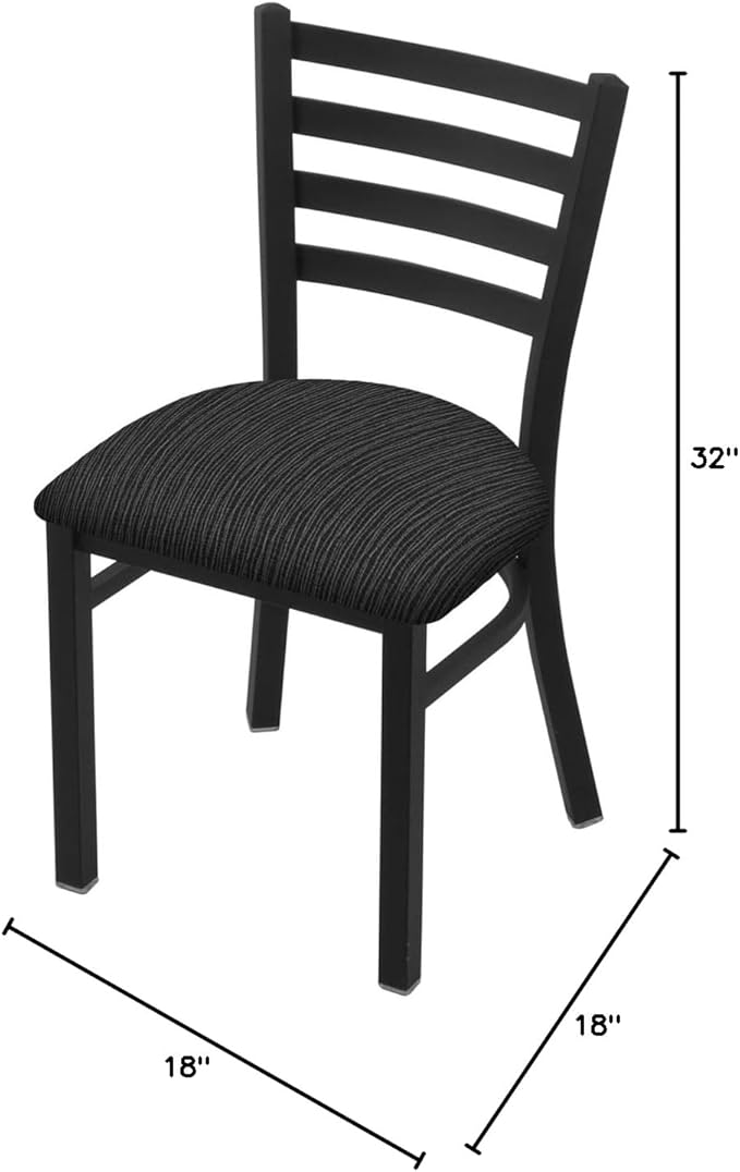 HBS 400 Jackie 18 Chair with Black Wrinkle Finish and Graph Coal Seat