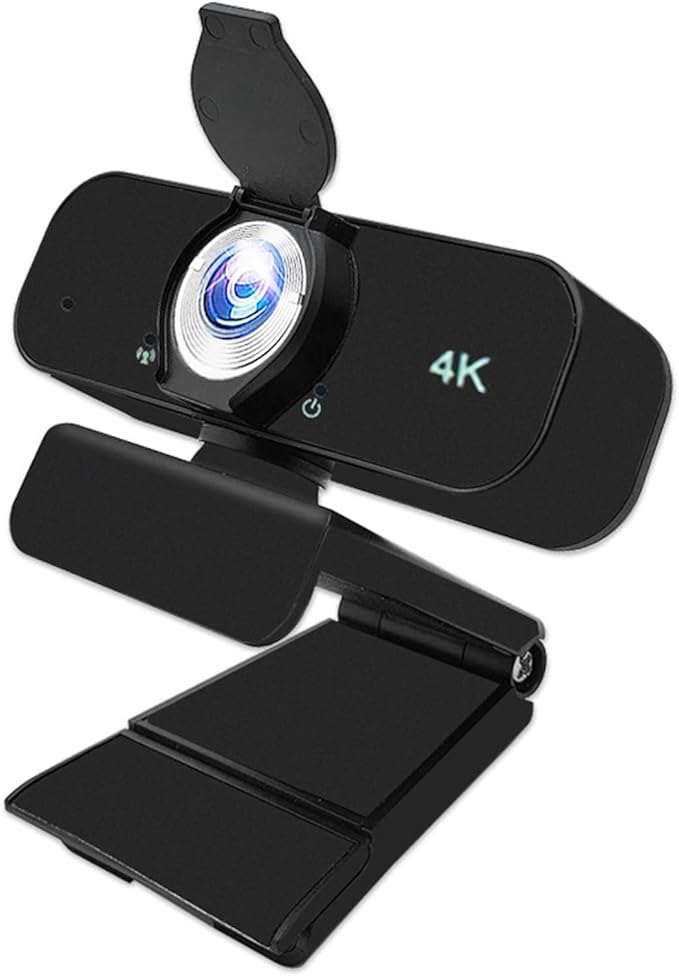 USB Webcam Builts in Noise Cancelling Microphones and Adjustable Tripods Stand for Highly Definition 1080P 2K 4K Video R