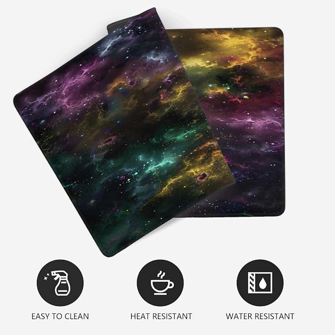 Galaxy Color Universe Large Mouse Pad Gaming Mousepad Desk Mat for Desktop Computer Keyboard Waterproof Mouse Mat Desk Pad with Non-Slip Base for Game School Office Home 35.4 x 15.7