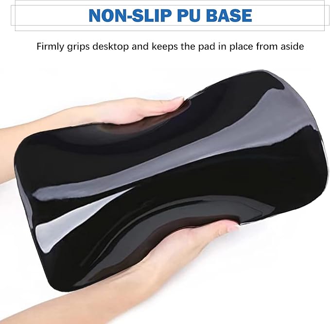 AIMSA Ergonomic Mouse Pad Wrist Rest Support Thick Mousepad Upgraded Memory Foam Pain Relief and Non-Slip PU Base for Home Office Unicorn