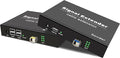 USB2.0 Extender Over Fiber EMI-Resistant Optic up to 20KM (12.4 mi) 4 Ports USB Over Fiber Balun Transmitter and Receiver Support All Operating Systems Plug and Play