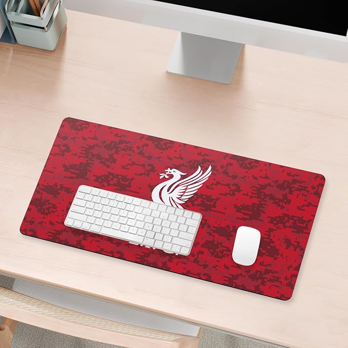 Head Case Designs Officially Licensed Liverpool Football Club Digital Camou Liverbird Graphics 23.62 x 11.81 x 0.12 inches (600 x 300 mm) - L Gaming Office Desk PC Keyboard Mouse Mat Pad