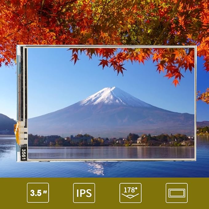 fo sa Monitor Display 3.5 Inch 480x320 TFT LCD Display Resistor for with Pen Size 85.42 x 55.60 mm