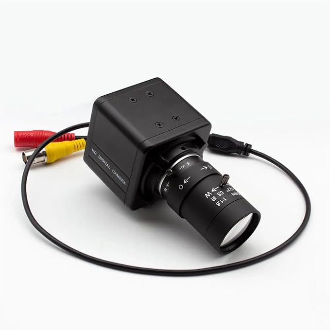 Mini Video 50mm Manual Varifocal Zoom CS Lens Industrial Box AHD Camera Analog Home Security Surveillance 5MP Camera
