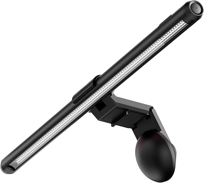 ASUS ROG Aura Monitor Light Bar (ALB01) - Asymmetrical Lighting bar 3 Modes RGB Lighting USB-C Patented clamp Magnetic Buckle Aura Sync Compatible DisplayWidget Center Quick Installation
