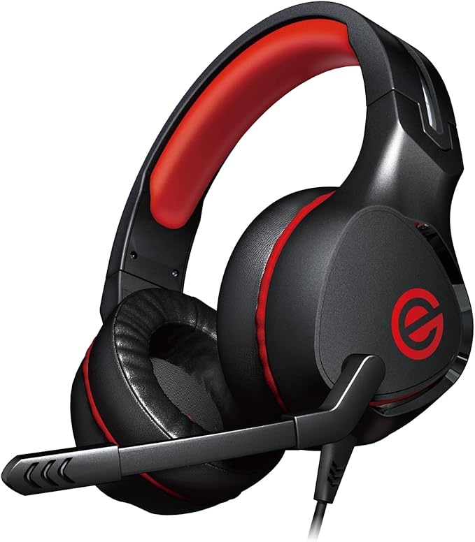 Elecom HS-G01BK PS5/PS4 Switch Lite Gaming Headset with Microphone Wired 0.14 inches (3.5 mm) Controller Included Lightweight Binaural Overhead 2.0 inches (50 mm) Driver 4 Poles Black