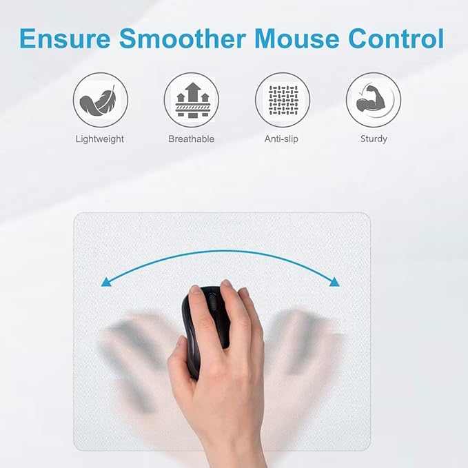60 Pcs Sublimation Mouse Pads Blanks White Mouse Mat Bulk for Sublimation Transfer Heat Press Printing DIY Craft Mousepad for Custom with Non Slip Bottom 24 x 20 x 0.2 cm