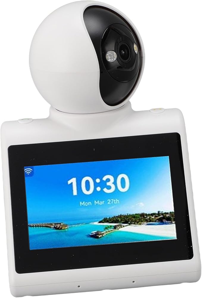 Video Calling Smart Camera with Screen AI Learning &amp OneClick Call 1080P HD 2-Way Indoor Security Camera for Family Kids Pets Intelligent Reminder &amp Voice Chat