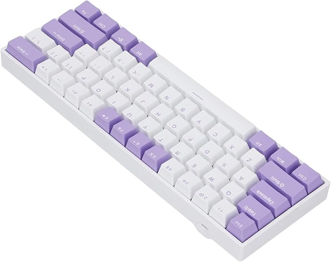 Vikye Mechanical Gaming Keyboard 3 - Modes 61 Keys Hot Swappable Keyboard with RGB Backlight for Laptop PC BT / 2.4GHz / USB - C