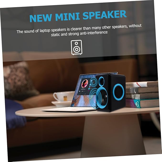 ARTIBETTER Mini USB 2.0 Desktop Computer Speaker for Laptop Compact Multimedia Loudspeaker Box Dc 5v Power Portable Mini Speaker Suitable for Office and Home Use