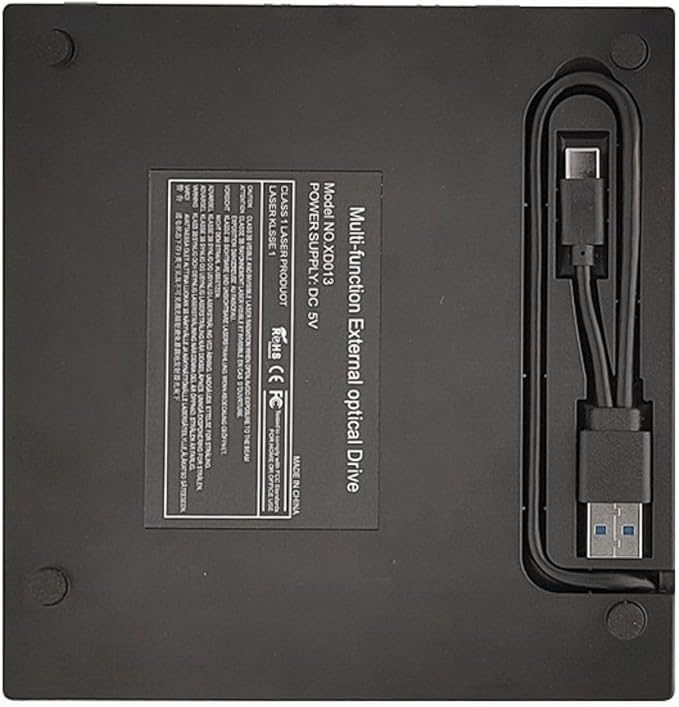 7 in1 External CD DVD Drive USB 3.0 DVD &amp CD-ROM +/-RW Disc Drive Player Burner Reader Writer for Laptop PC Desktop