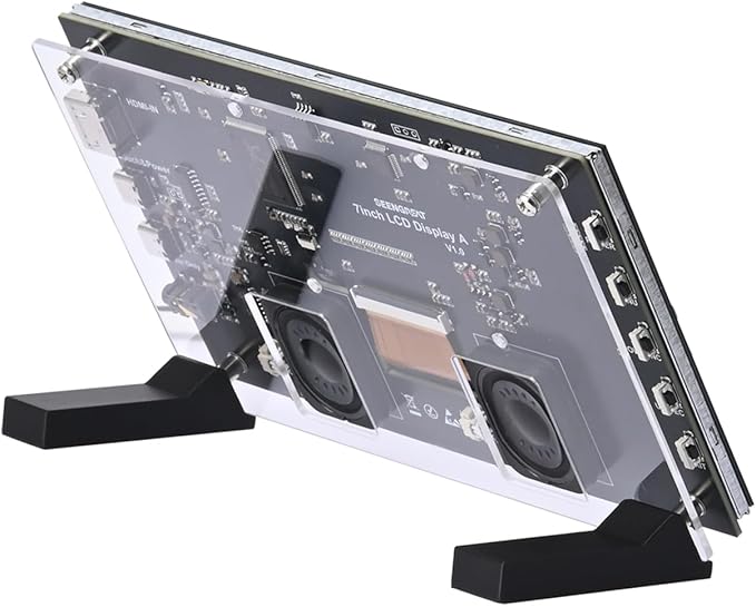 7inch HDMI Display TFT Capacitive Touchscreen 1024×600 Resolution Compatible with Raspberry Pi Jetson Nano Windows 5-Point Multi-Touch Stereo Speakers Audio Jack &amp OSD Controls