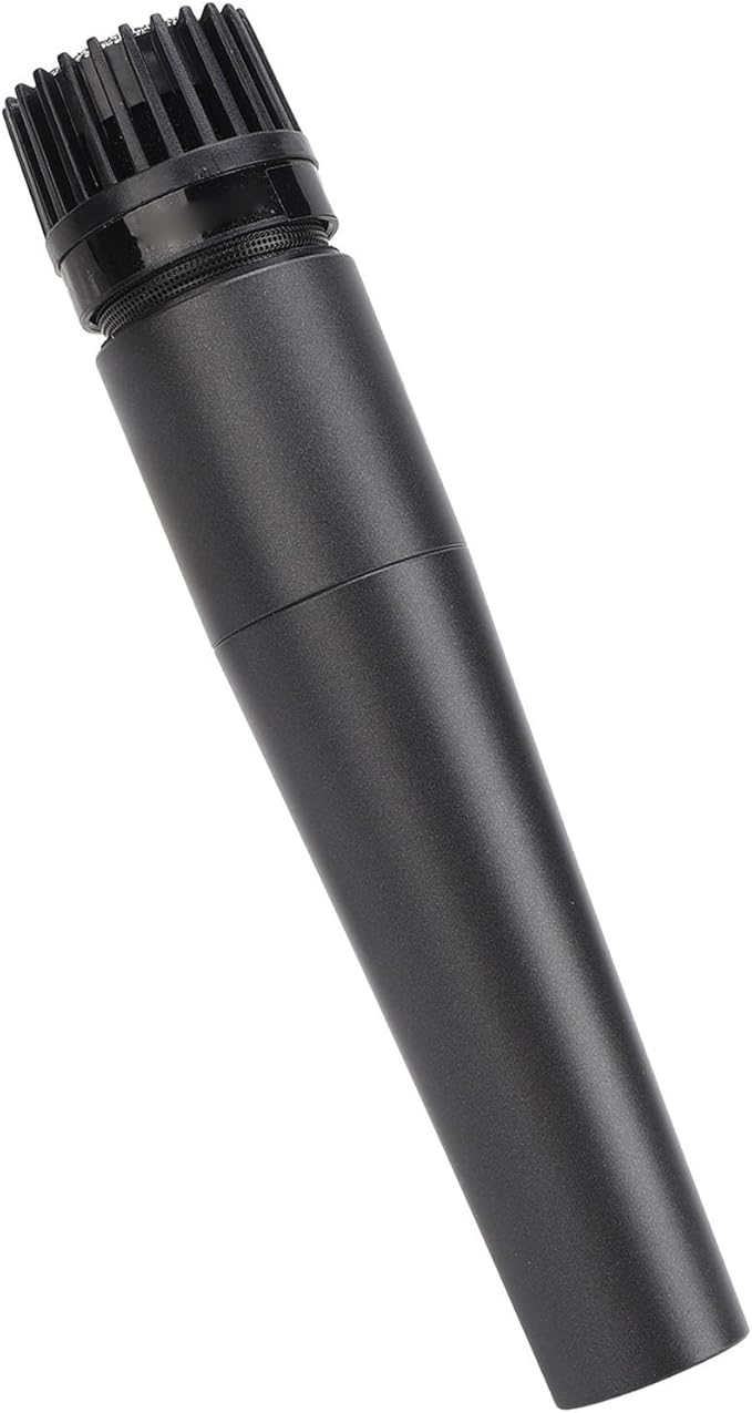 Dpofirs High Sensitivity Wired Dynamic Vocal Microphone for Home and Theatre Shows Zinc Alloy Material