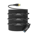 100FT USB 3.0 Active Extension Cable USB 3.0 Extension Cord A-Male to A-Female With High-Speed Data Signal Amplifier Compatible With Quest 3VRRift360 KinectXboxWebcamPS4 HD Camera or More