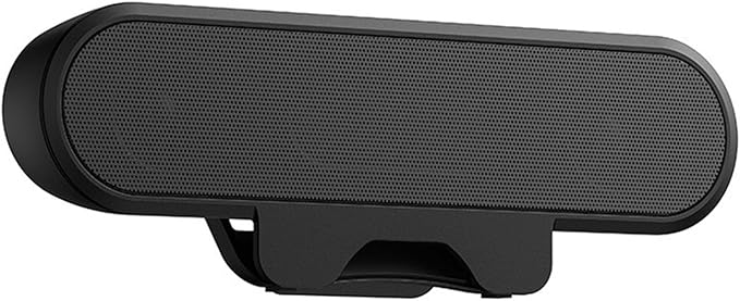 SUNGOOYUE Computer Speakers with Clamp Mount USB Powered 10W Stereo Sound for Desktop Monitor Space Saving USB C Connectivity PC Laptop Workstation
